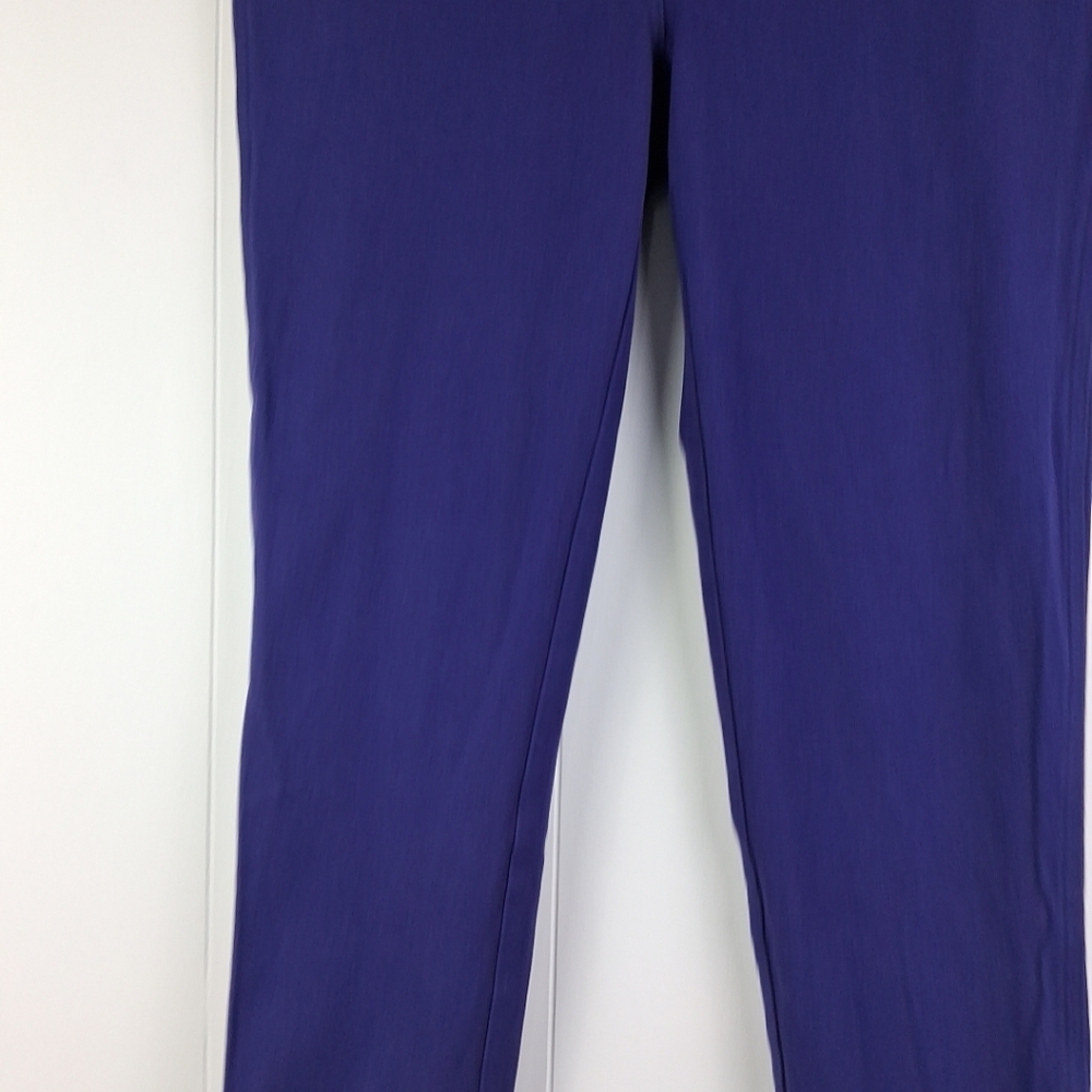 Chico's So Slimming Purple Stretchy Cropped Ankle Jeans 10 Capri - Picture 3 of 7